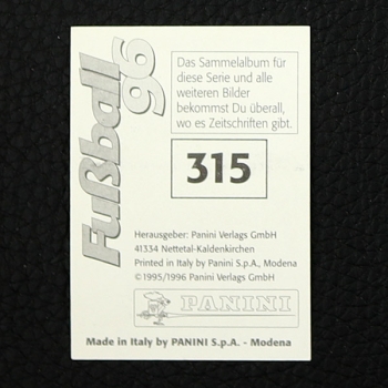 Krassimir Balakow Panini Sticker Nr. 315 - Fußball 96