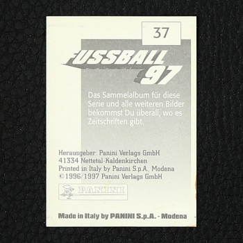 Dieter Hamann Panini Sticker Nr. 37 - Fußball 97