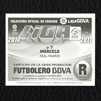 Marcelo Panini Sticker Nr. 7 - Liga 2010-2011 BBVA