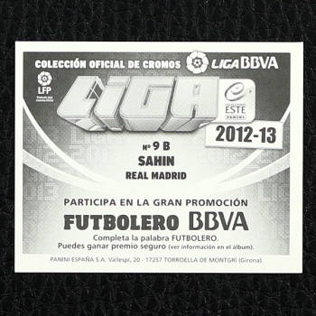 Sahin Panini Sticker No. 9 B - Liga 2012-13 BBVA