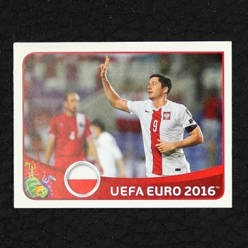 Robert Lewandowski Panini Sticker No. E1 - Euro 2016