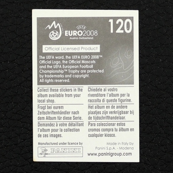 Euro 2008 No. 120 Panini sticker Ronaldo