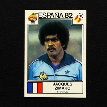 Espana 82 Panini Sticker Jacques Zimako