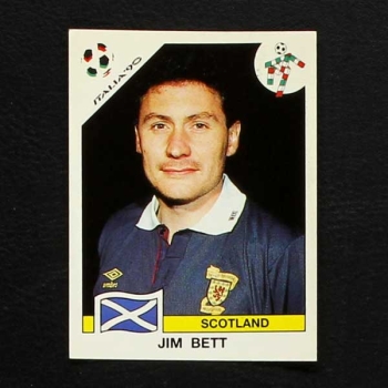 Italia 90 No. 225 Panini sticker Jim Bett