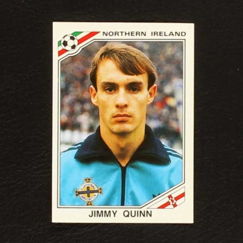 Mexico 86 No. 286 Panini sticker Jimmy Quinn