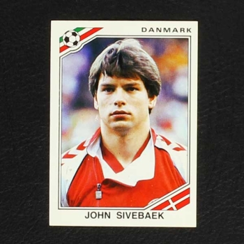 Mexico 86 No. 349 Panini sticker John Sivebaek