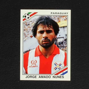 Mexico 86 Nr. 156 Panini Sticker Jorge Amado Nunes