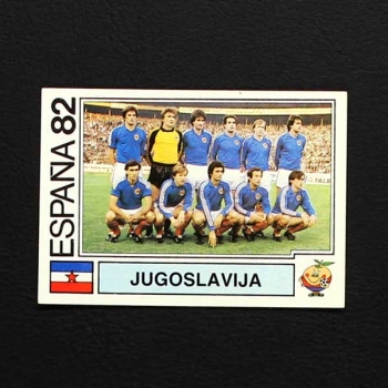 Espana 82 No. 311 Panini sticker Jugoslavija Team