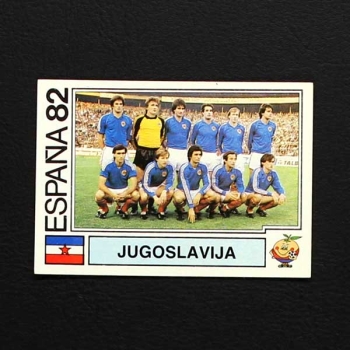 Espana 82 Nr. 311 Panini Sticker Jugoslavija Mannschaft