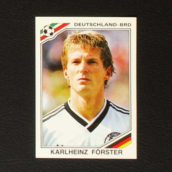 Mexico 86 Nr. 298 Panini Sticker Karlheinz Förster