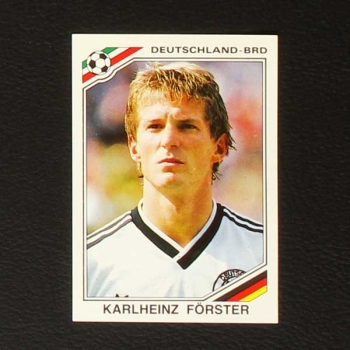 Mexico 86 No. 298 Panini sticker Karlheinz Förster