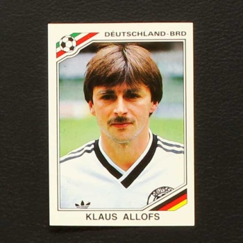 Mexico 86 No. 308 Panini sticker Klaus Allofs