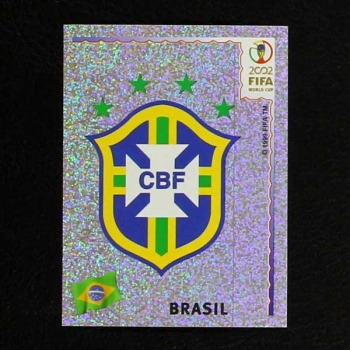 Korea Japan 2002 No. 170 Panini sticker Brasil badge