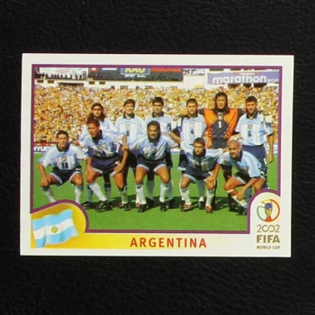 Korea Japan 2002 Nr. 385 Panini Sticker Team Argentina
