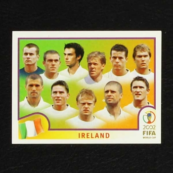 Korea Japan 2002 No. 349 Panini sticker team Ireland