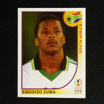 Korea Japan 2002 No. 165 Panini sticker Sibusoso Zuma