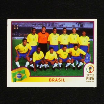 Korea Japan 2002 No. 169 Panini sticker team Brasil