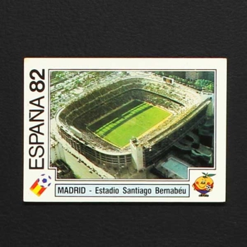 Espana 82 Nr. 011 Panini Sticker Madrid Santiago Stadion