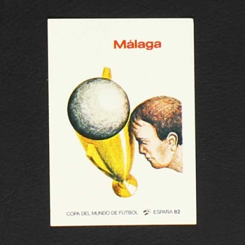 Espana 82 Nr. 030 Panini Sticker Malaga Plakat