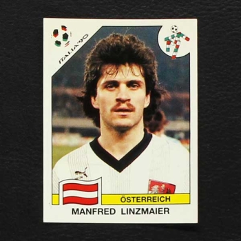 Italia 90 Nr. 068 Panini Sticker Manfred Linzmaier
