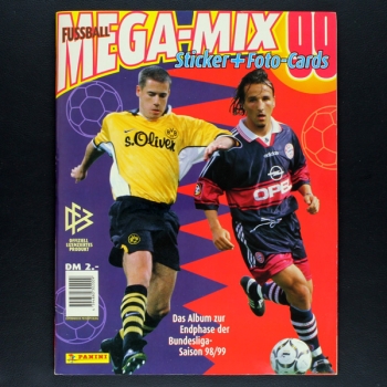 Fußball Mega-Mix 99 Panini Sticker Album komplett