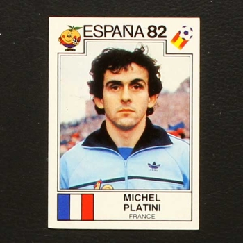Espana 82 Panini Sticker Michel Platini