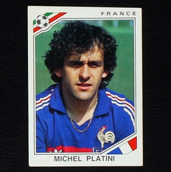 Mexico 86 No. 175 Panini sticker Michel Platini