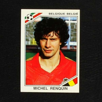 Mexico 86 Nr. 134 Panini Sticker Michel Renquin