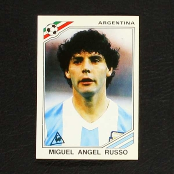 Mexico 86 Nr. 080 Panini Sticker Miguel Angel Russo