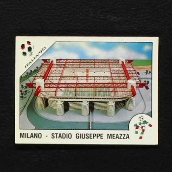 Italia 90 No. 020 Panini Sticker Milano - Stadio Guiseppe Meazza
