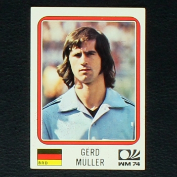 Gerd Müller Sticker No. 101 Panini - München 74