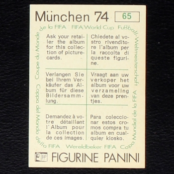 Preview: Tip und Tap Sticker Nr. 65 Panini - München 74