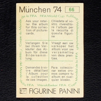 Preview: Tip und Tap Sticker No. 66 Panini - München 74