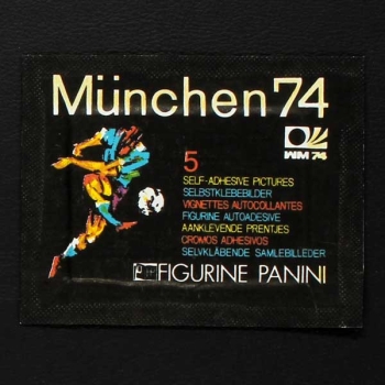 München 74 Panini Tüte 5 Sticker Variante