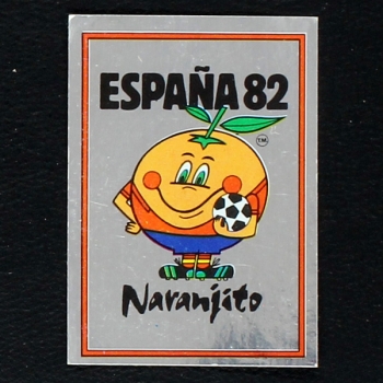 Espana 82 No. 3 Panini sticker Naranjito badge