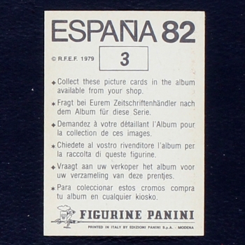 Espana 82 Nr. 3 Panini Sticker Naranjito Wappen