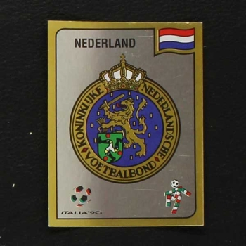 Italia 90 Nr. 401 Panini Sticker Nederland Wappen