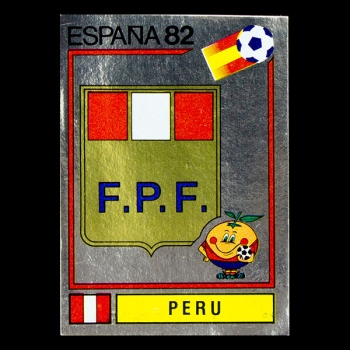 Espana 82 No. 072 Panini sticker Peru badge