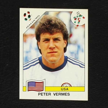 Italia 90 No. 112 Panini sticker Peter Vermes