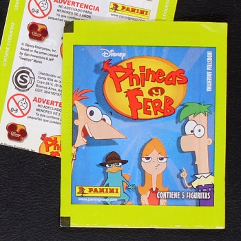 Phineas and Ferb 2011 Panini Sticker Tüte - Argentina Version