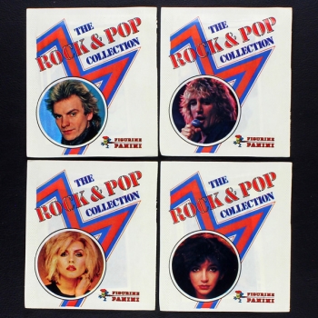 Rock & Pop 1980 Panini variants sticker bags