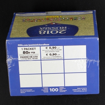 Preview: Russia 2018 Panini Sticker Box - UK Version