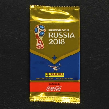 Russia 2018 Panini Sticker Tüte argentinische Coca Cola Variante