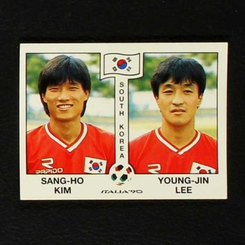 Italia 90 Nr. 322 Panini Sticker S. Kim - Jin Lee