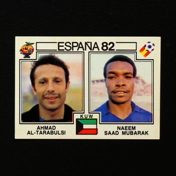 Espana 82 No. 230 Panini sticker Tarabulsi - Mumbarak