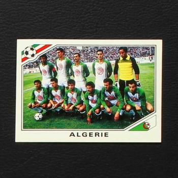 Mexico 86 Nr. 229 Panini Sticker Team Algerie