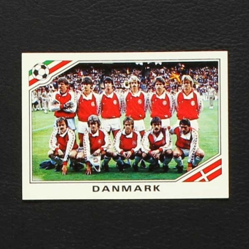 Mexico 86 No. 347 Panini sticker Team Danmark