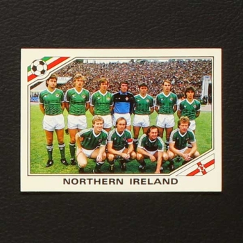 Mexico 86 Nr. 275 Panini Sticker Team Northern Ireland