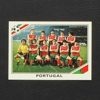 Mexico 86 No. 383 Panini sticker Team Portugal