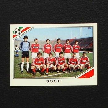 Mexico 86 Nr. 183 Panini Sticker Team SSSR